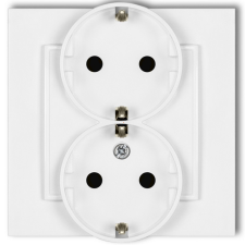 EverFlourish Hungary Kft. Dupla dugalj kerettel matt fehér színben (Mini) villanyszerelés