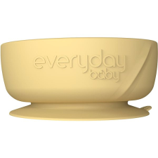 Everyday Baby Tapadókorongos tál, szilikon, Soft Yellow babaétkészlet