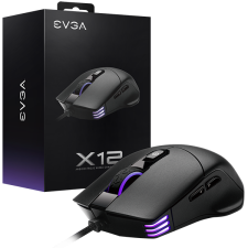 EVGA X12 Vezetékes Gaming Egér - Fekete (905-W1-12BK-KR) egér