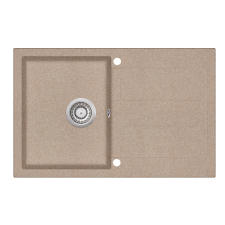 EVIDO Cubo 45S gránit mosogató, 780 x 500mm, avena mosogatótálca