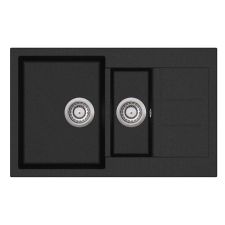 EVIDO Cubo 6S compact gránit mosogató 800 mm x 500 mm antracit mosogatótálca