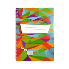 EVO Spirálfüzet A4, 80lap, perforált lyukasztott Evoffice kockás füzet