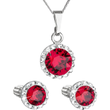Evolution Group 39352.3 rubin Swarovski® kristályokkal (ezüst 925/1000; 3 g) (8590962394641) ékszer szett