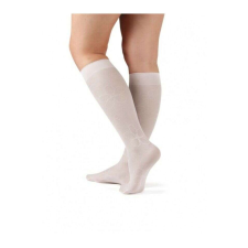 EVONA - BAMBI/REBECA mintás lányka térdzokni, 20 DEN 4-6 év fehér gyerek zokni