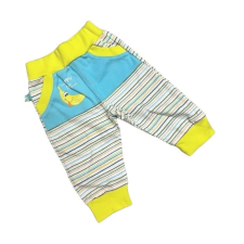 Ewa Pamut Pocaknadrág - Zöld/Kék Csíkos 74 babanadrág