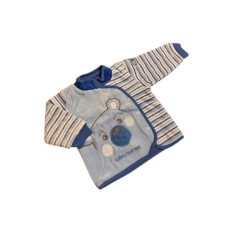 Ewa Plüss Pattentos Kocsikabát - Kék Macis 68 babakabát, overál, bundazsák