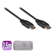 Ewent HDMI-HDMI kábel 2,5m Black kábel és adapter