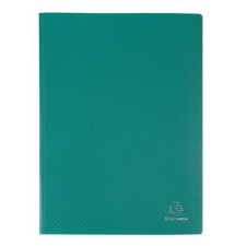 Exacompta bemutató mappa, PP, 60-zsebes, türkiz zöld mappa