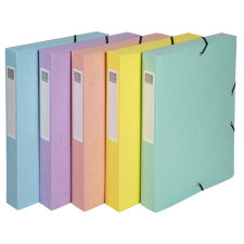 Exacompta füzetbox, A4, 40mm, 5-féle pasztell szín füzetbox