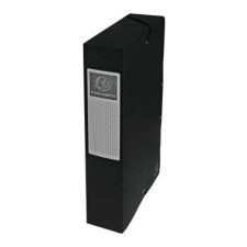 Exacompta Füzetbox karton Exacompta A/4 60 mm gerinccel prespán fekete füzetbox
