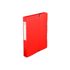 Exacompta Füzetbox PP Exacompta Exabox-Opaque A/4 40 mm gerinccel gumis piros füzetbox