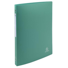 Exacompta Gyűrűs könyv, 4 gyűrű, 20 mm, A4, címkével, EXACOMPTA, sötétzöld gyűrűskönyv