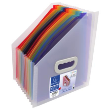 Exacompta Harmonika iratpapucs, 265x325 mm, pp, 12 rekeszes, exacompta, színes irattartó