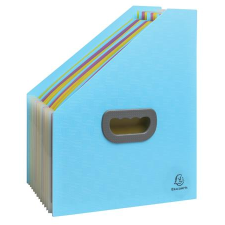 Exacompta Harmonika iratpapucs, 265x325 mm, PP, 12 rekeszes, "Pop`NCo", ciánkék (EX55599E) (EX55599E) irattartó