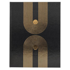 Exacompta Vendégkönyv, 27x22 cm, 50 lap, EXACOMPTA "Graphik Black" füzet