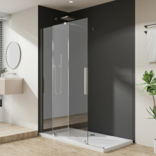  EXAN 100×195 csúszó walk-in zuhanyfal kád, zuhanykabin