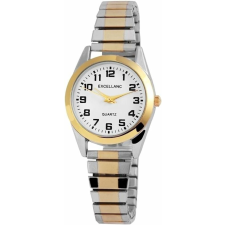  Excellanc acélszíjas női karóra, ezüst-arany színű karóra