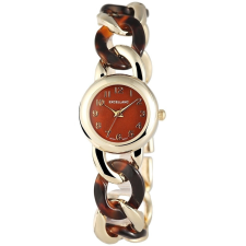  Excellanc barna dekor fémszíjas női karóra karóra