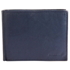 Excellanc uniszex pénztárca valódi bőrből, 9x12 cm, kék pénztárca