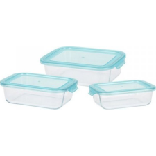 Excellent Houseware Tároló Doboz Üveg-Tetővel Cd0000040 3 db 1 cs (S7903938) papírárú, csomagoló és tárolóeszköz