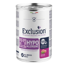 Exclusion Hypoallergenic konzerv Pork & Pea 400g kutyaeledel