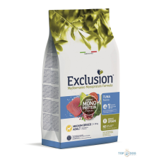 Exclusion Mediterraneo Monoprotein Formula Adult Tuna Medium Breed 3kg kutyaeledel