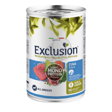  Exclusion Mediterraneo Monoprotein Formula All Breeds kutyakonzerv - tonhal 400 g kutyaeledel