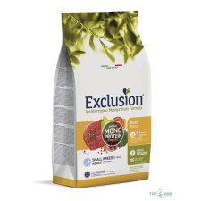Exclusion Mediterraneo Noble Grain Adult Beef Small Breed 2kg kutyaeledel