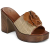 Exé Shoes Papucsok 595 CECILIA-RAFFIA-BEIGE-TAN Barna 38