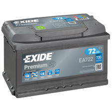 EXIDE Premium 12V 72Ah 720A jobb+ autó akkumulátor akku autó akkumulátor