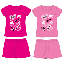 Exity kft Barbie pamut nyári együttes - póló-rövidnadrág szett - pink - 104