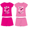Exity kft Barbie pamut nyári együttes - póló-rövidnadrág szett - pink - 140