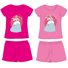Exity kft Disney Hercegnők pamut nyári együttes - póló-rövidnadrág szett - pink - 116