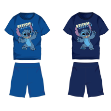 Exity kft Disney Stitch pamut nyári együttes - póló-rövidnadrág szett - sötétkék - 122