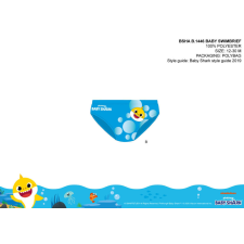 ExityKft. Baby shark baba fürdő alsó kisfiúknak - világoskék - 86 gyerek fürdőruha