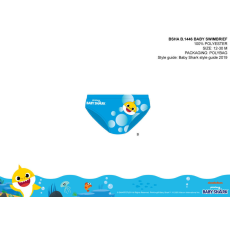 ExityKft. Baby shark baba fürdő alsó kisfiúknak - világoskék - 92