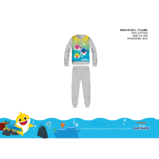 ExityKft. Baby Shark gyerek pizsama kisfiúknak - jersey pamut pizsama - szürke - 98 gyerek hálóing, pizsama
