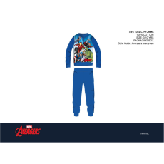 ExityKft. Bosszúállók gyerek pizsama - jersey pamut pizsama - középkék - 128