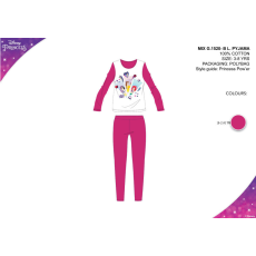 ExityKft. Disney Hercegnők gyerek jersey pizsama - pink - 104