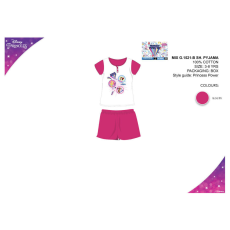 ExityKft. Disney Hercegnők nyári rövid ujjú gyerek pizsama - pamut pizsama - pink - 104