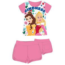 ExityKft. Disney Hercegnők pamut nyári együttes - póló-rövidnadrág szett - rózsaszín - 110