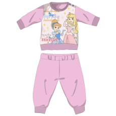ExityKft. Disney Hercegnők téli vastag baba pizsama - pamut flanel pizsama - világosrózsaszín - 98