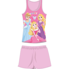 ExityKft. Disney Hercegnők ujjatlan nyári gyerek pizsama - pamut pizsama - világosrózsaszín - 110