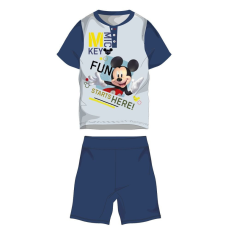 ExityKft. Disney Mickey egér nyári rövid ujjú gyerek pizsama - pamut jersey pizsama - sötétkék - 110