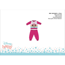 ExityKft. Disney Minnie egér baba pizsama - jersey pamut pizsama - pink - 92