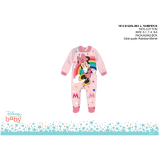 ExityKft. Disney Minnie egér baba rugdalózó - galléros - világosrózsaszín-rózsaszín - 1-3 hónapos babának rugdalózó