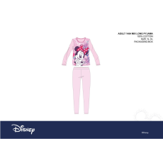 ExityKft. Disney Minnie egér női jersey pizsama - pamut pizsama - világosrózsaszín-lila - XS