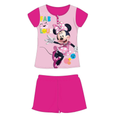 ExityKft. Disney Minnie egér nyári rövid ujjú gyerek pizsama - pamut jersey pizsama - pink - 104
