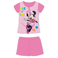 ExityKft. Disney Minnie egér nyári rövid ujjú gyerek pizsama - pamut jersey pizsama - rózsaszín - 98