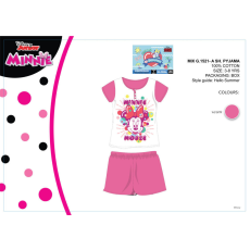 ExityKft. Disney Minnie egér nyári rövid ujjú gyerek pizsama - pamut pizsama - rózsaszín - 116